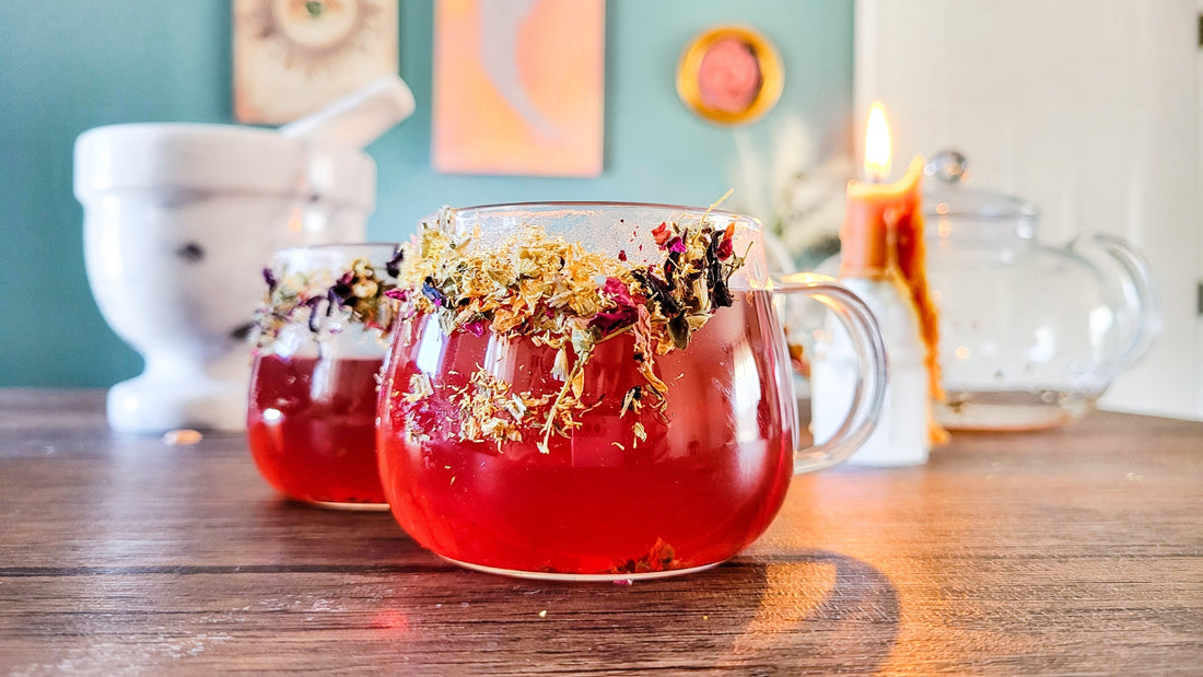 Goddess Tea Recipe: A Calming Herbal Infusion with Chamomile, Rose & Lavender