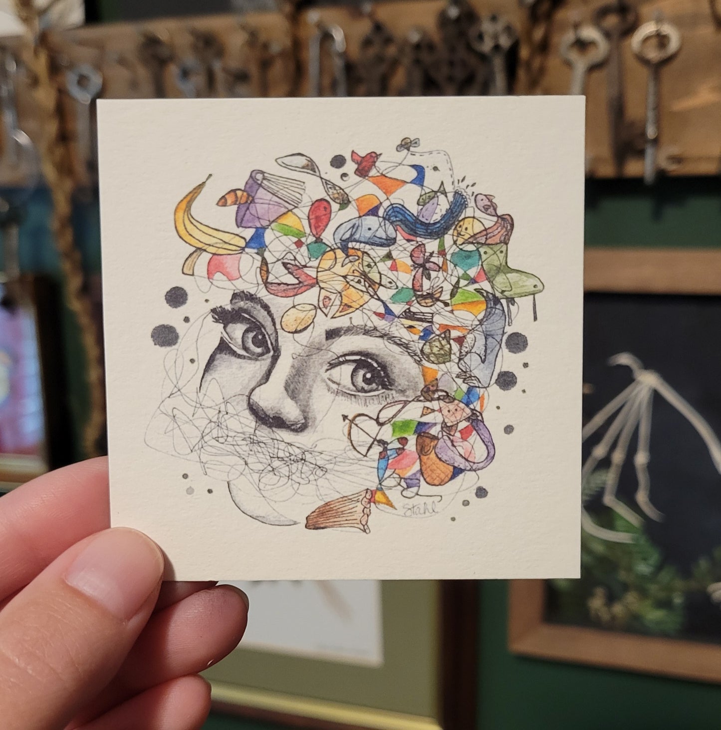 Neurodivergent Mini Watercolor Art Print
