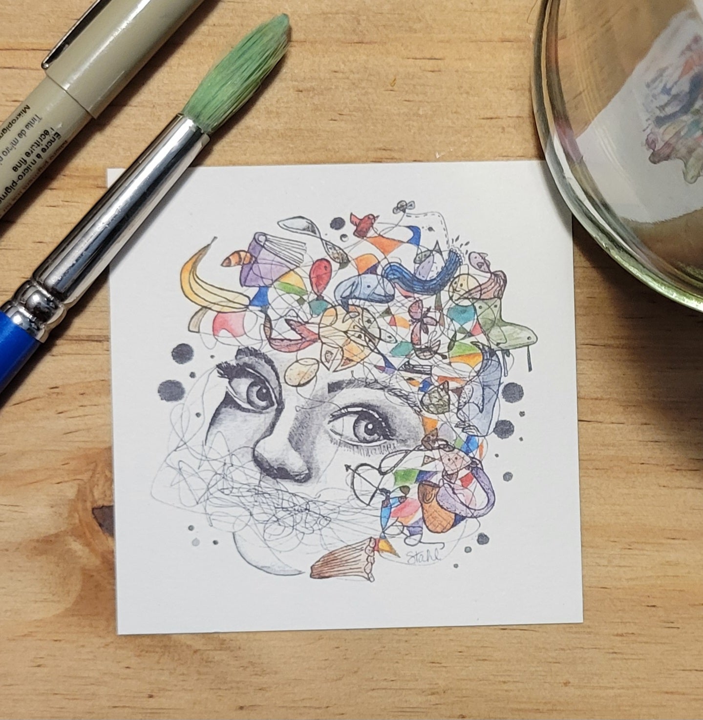 Neurodivergent Mini Watercolor Art Print