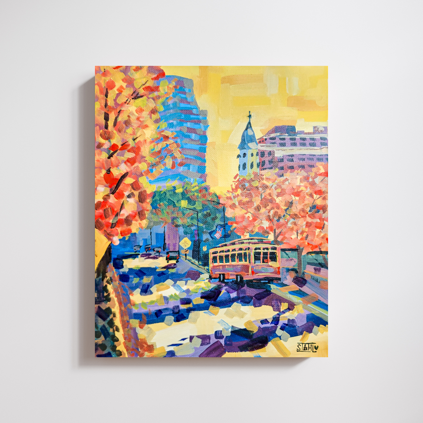 Downtown Knoxville Original Acrylic Painting